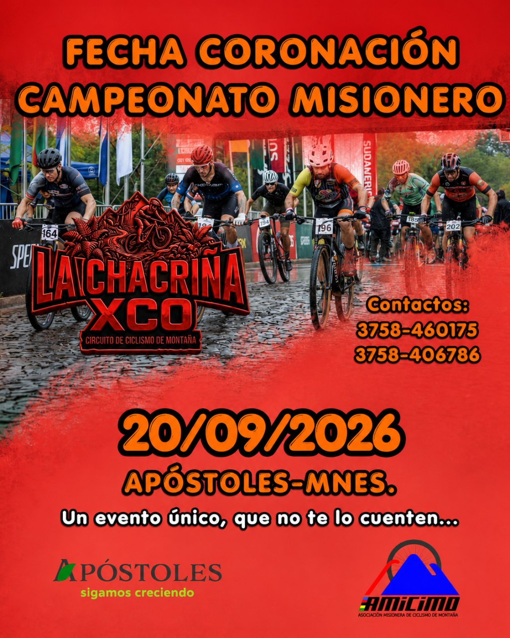 Flyer Fecha coronación campeonato misionero - XCO La Chacriña