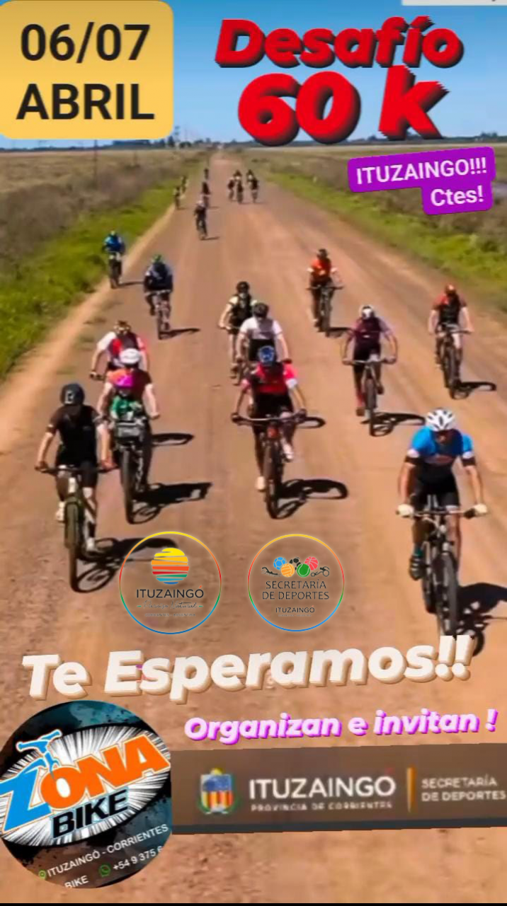 Flyer Desafío Ituzaingo 60k