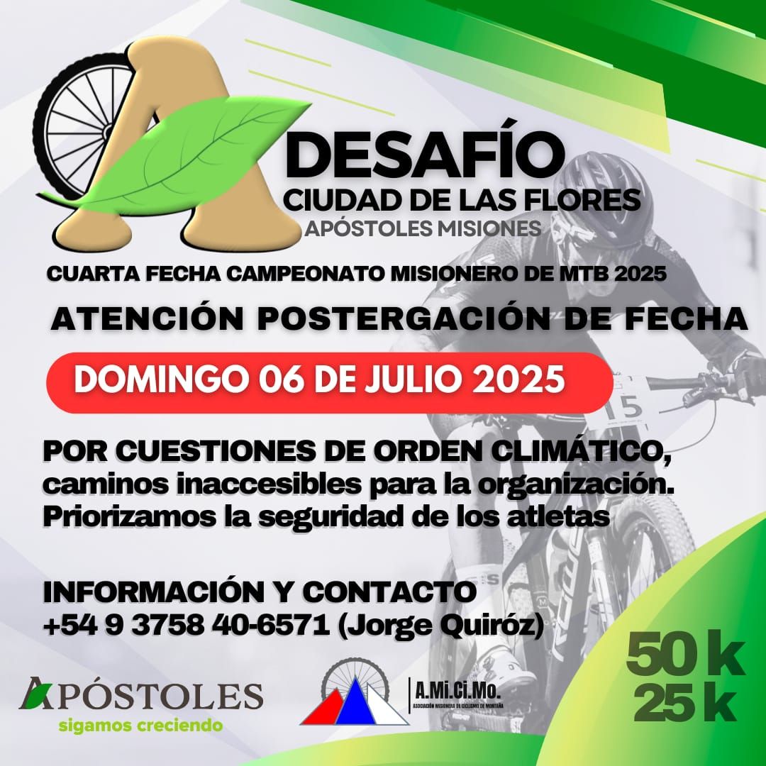 Flyer 4ta fecha del Campeonato Misionero 2025