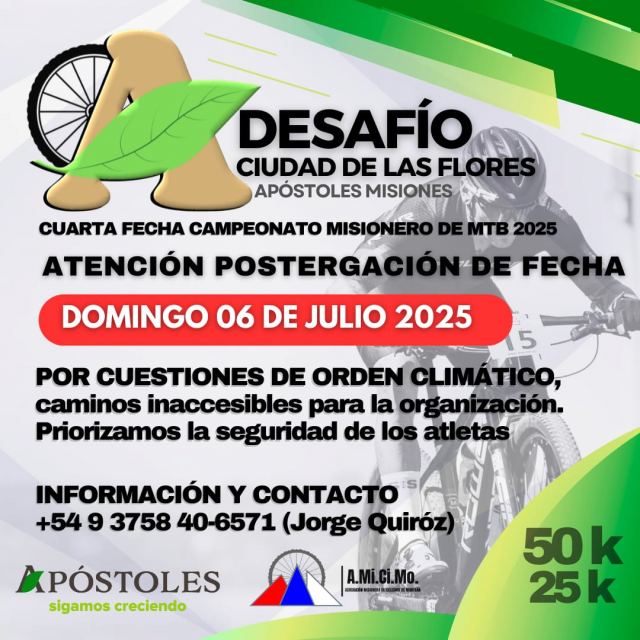 Flyer 4ta fecha del Campeonato Misionero 2025